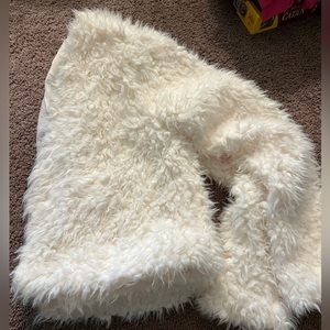 Charlotte Russell size small furry white costume light jacket